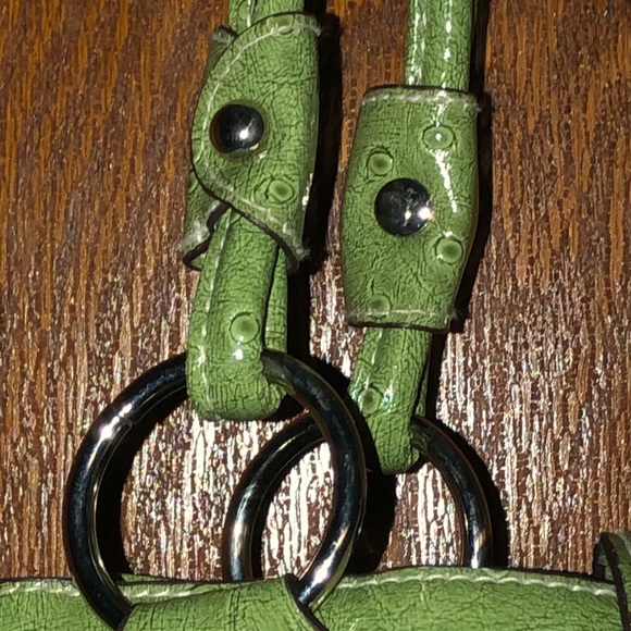 LR Libear Women’s Green & Silver Shoulder Purse - Picture 8 of 12